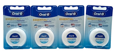 Oral-B Essential Floss Zahnseide ungewachst neutral 4x 50m
