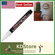 White Broad Point Chalk Marker for Windows  Glass - Erasable Art Marker
