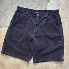 Vintage 90s Ocean Pacific OP Black Corduroy Shorts Surf Skate Surfwear Size 32