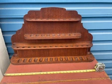 Vintage large Wood Tobacco Smoking 25 Estate Pipe Stand Display wall mount