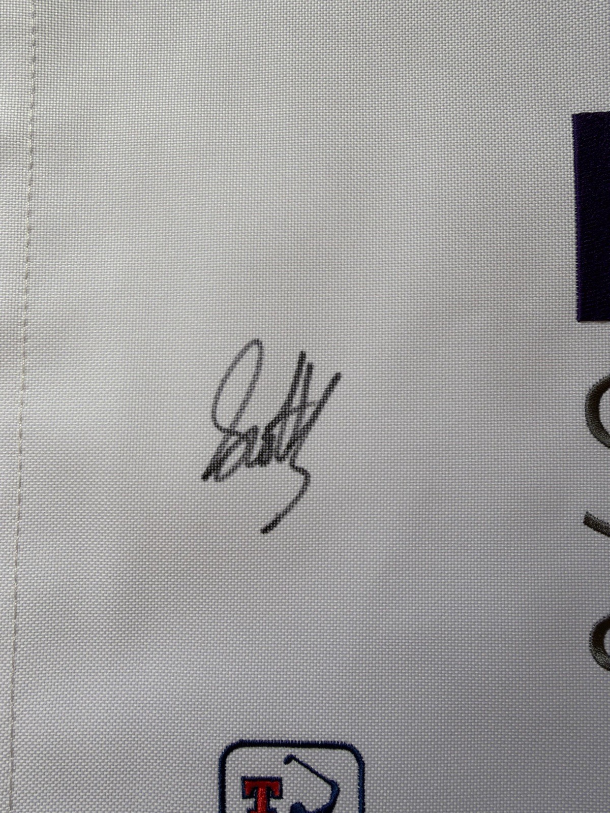 Scottie Scheffler SIGNED 2026 FEDEX St Jude Championship GOLF FLAG Auto PSA COA view 2