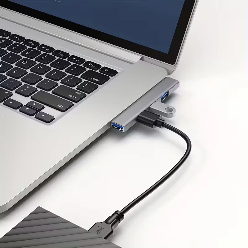 2pcs USB C to USB Hub 4 Ports, Multiport Adapter, USB 3.0 Port Type C Docking US