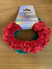 2 Handmade hair scrunchies Christmas gift for a girl