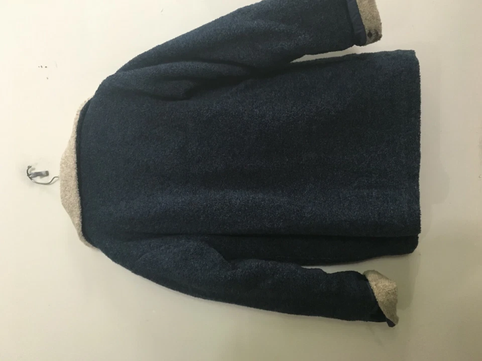 Abrigo Chaqueta Rothschild Niñas Niños Azul Marino Crema Polar Cálido Talla M Invierno Elegante Foto 2 de 4