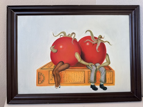 Greg Brown Style California Vegetable ARTIST PAINTING VINTAGE MID CENTURY Modern