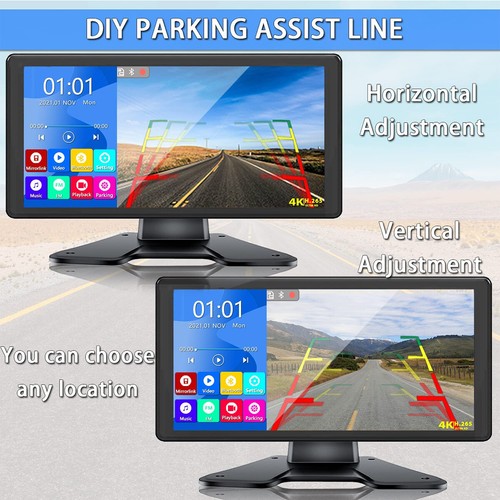 10.36’’ Monitor Touch Screen DVR Record Reversing Rear Side View 4 AHD Camera 4K - Picture 5 of 12