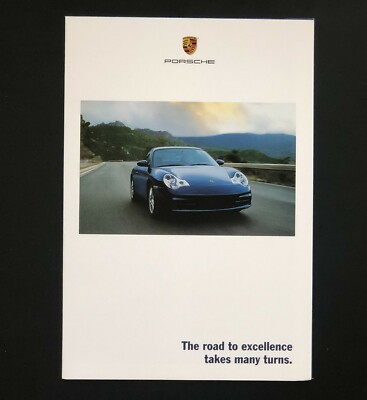 2001 Porsche Sales Brochure 911 Carrera 4S Poster Boxster GT2Turbo Targa Car