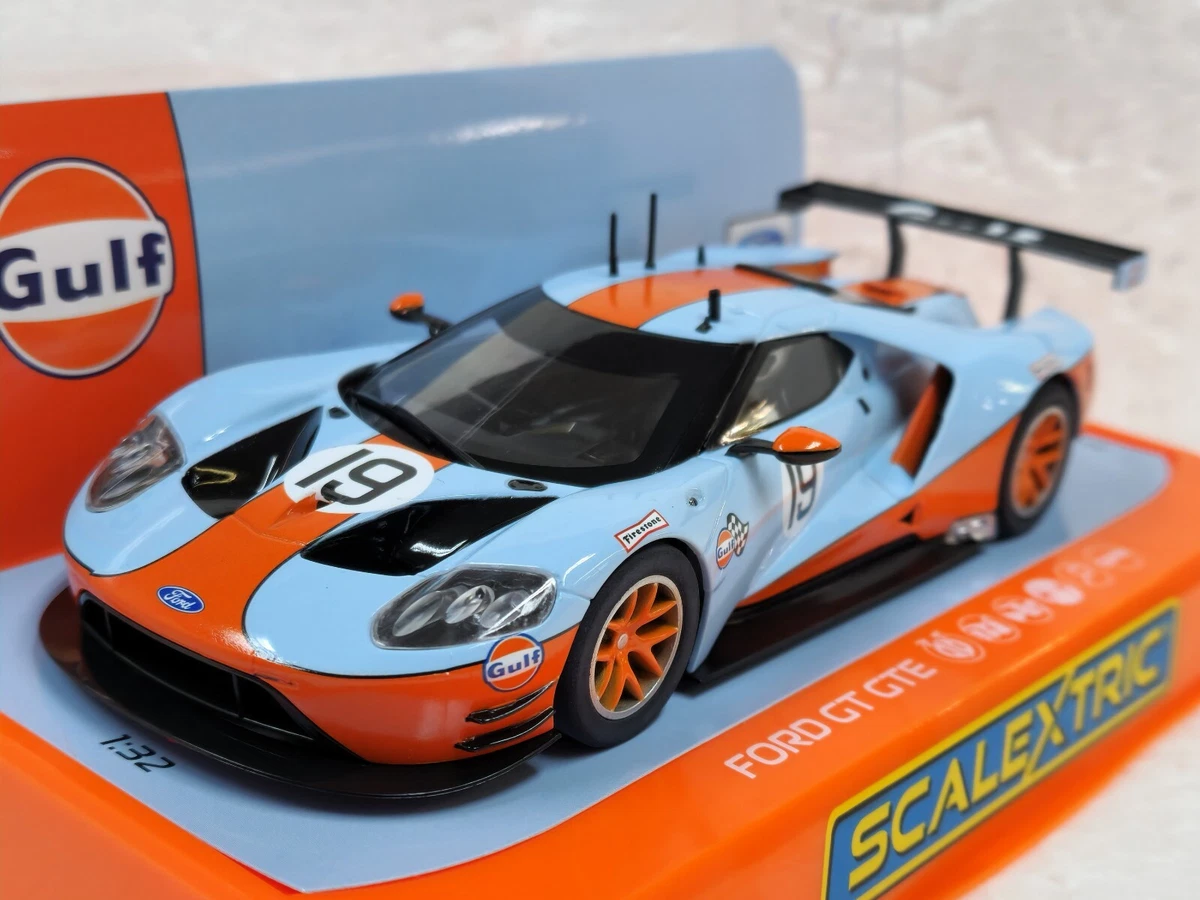 Scalextric C4034 Ford GT GTE Gulf Edition, #19 1/32 Slot Car *DPR*