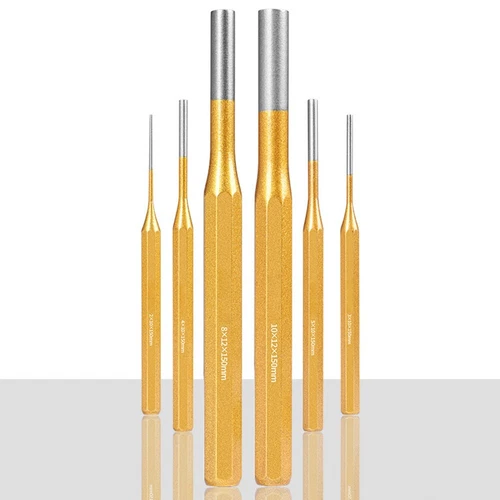 Heavy Duty 210mm Brass Pin Punch Set for Precision Drilling and Marking