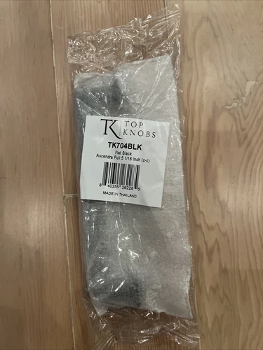 Top Knob Ascendra 5-1/16" TK704BLK Centers Zinc Bar Pull in Flat Black - Picture 3 of 4