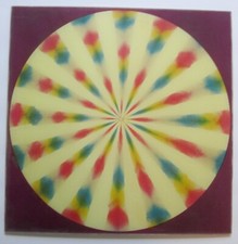 Fantastic Shooting Moving Color Arrows 1960's VARI-VUE 14x14 Lenticular Picture