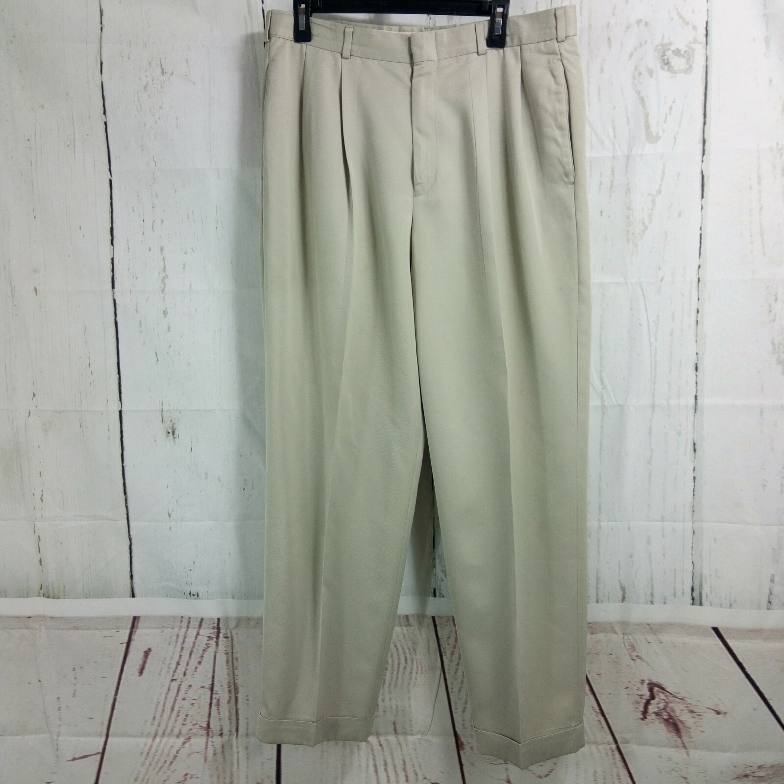 Slates Original Fit Men's Tan Dress Pants Size 34x29.… Gem