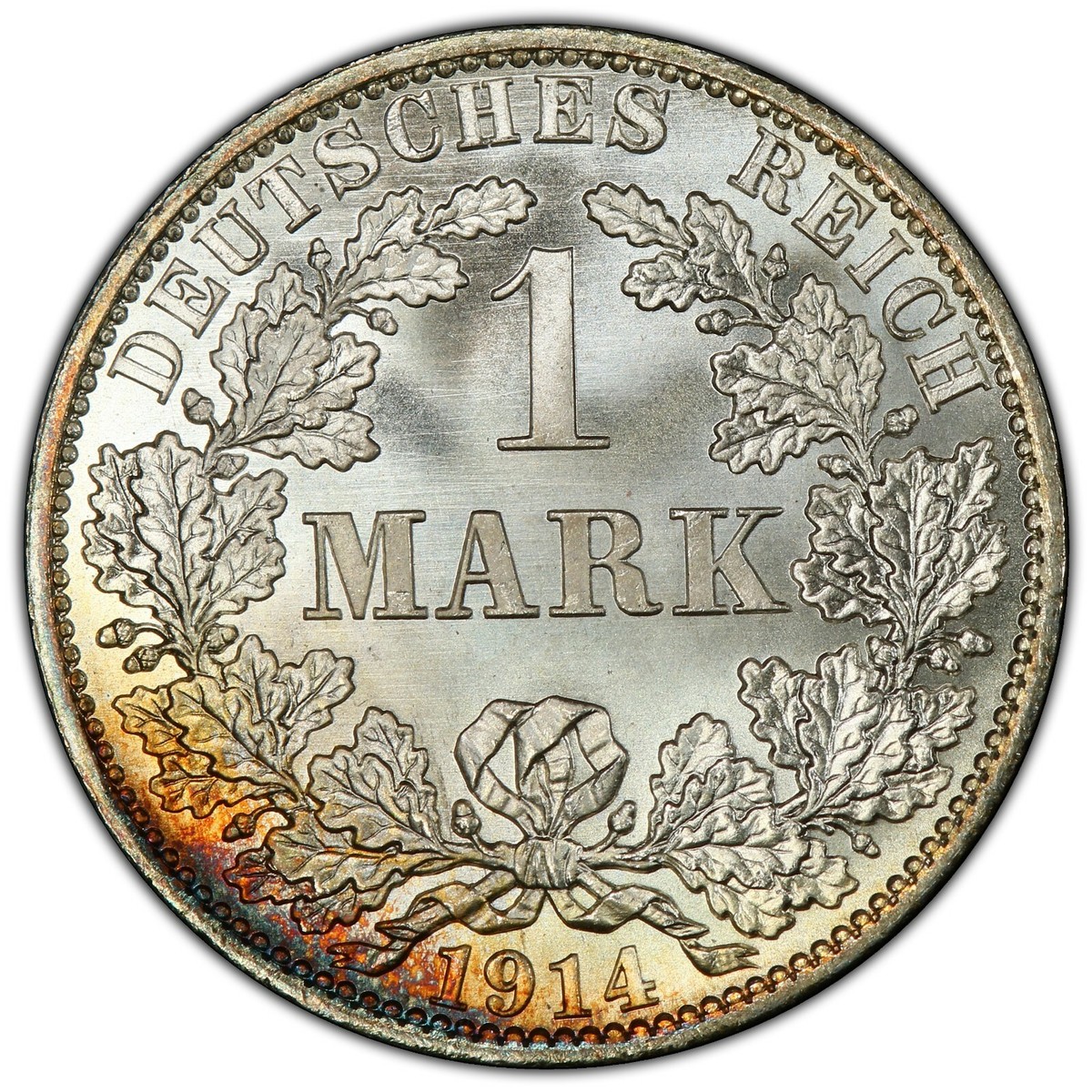 1914-A German 1 Mark PCGS MS68+ Single Finest Of All Marks