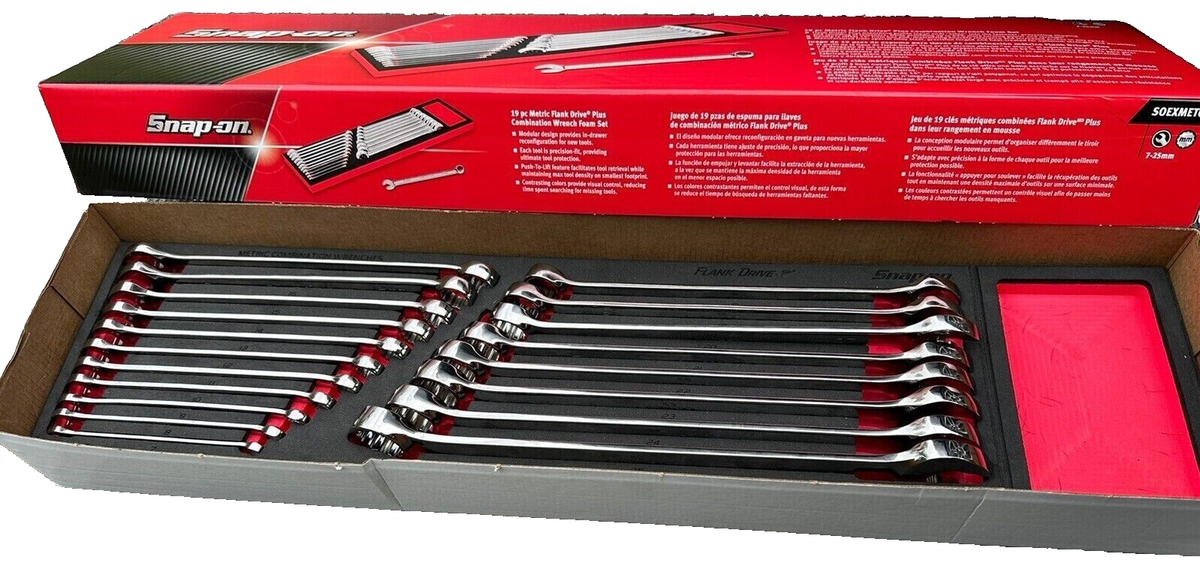 SNAP ON TOOLS USA SOEXMET01FBR 7-25mm Flank Drive Plus Metric