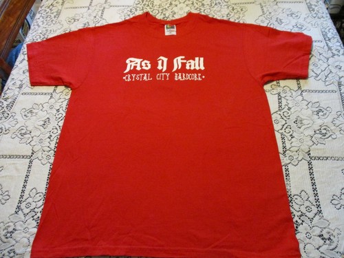 AS I FALL BAND CRYSTAL CITY HARDCORE THROUGH THE EYES OF HOLLOW T-SHIRT LG RARE - Picture 3 of 9