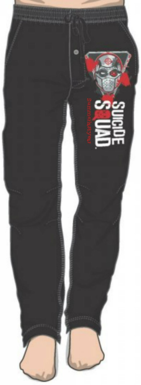 DC Comics Suicide Squad DEADSHOT Unisex Pajama / Sleep Pants Free Ship image 3
