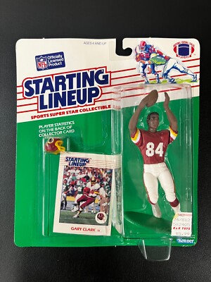 Vintage 1988 NFL Starting Lineup Washington Redskins Gary Clark SEALED!