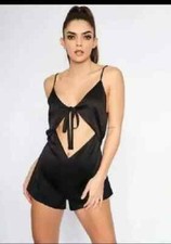 ann summers Rendezvous Black Teddy Large 16 18