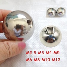 Stainless Steel Ball Bearing Half Thread M2.5 M3 M4 M5 M6 M8 M10 M12 Dia 5-60mm
