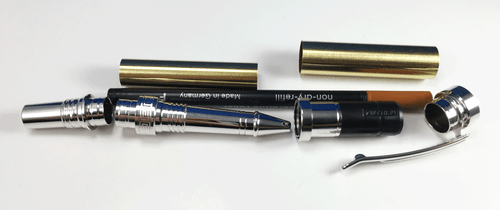Citizen Roller Ball / Fountain Pen Turning Kit - Rhodium, Black or Gold Titanium - Picture 3 of 9