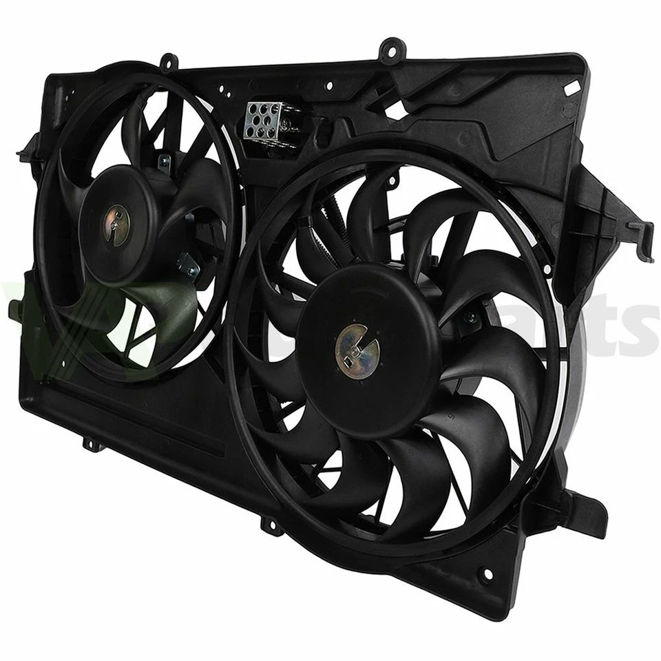 Conjunto de ventilador condensador radiador motor para Ford Focus 2003-2004 Foto 3 de 4