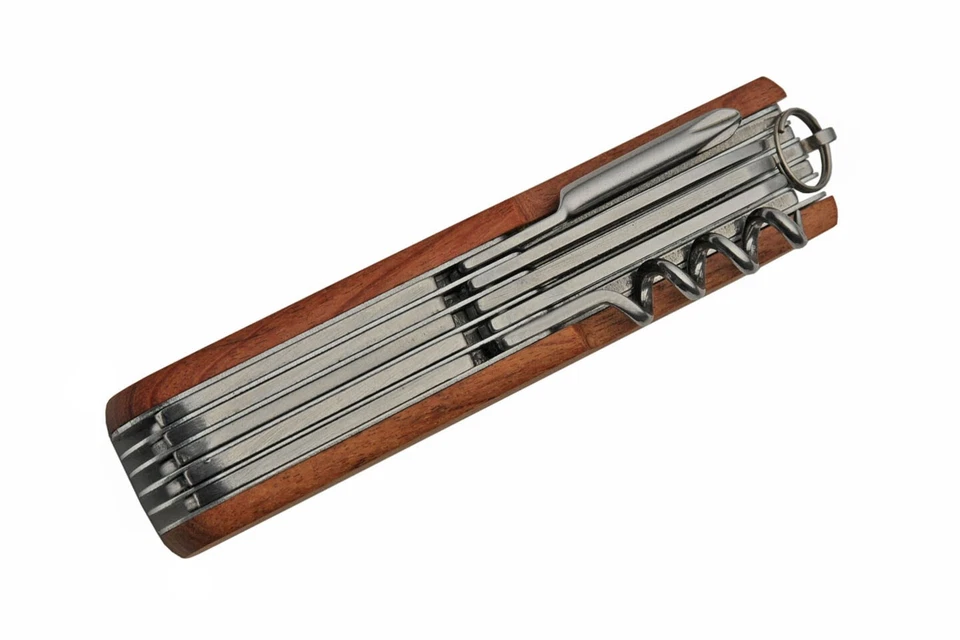 Cuchillo de campamento utilitario de campo tipo suizo herramienta multifunción - cuchillo explorador del ejército - NUEVO Foto 3 de 4