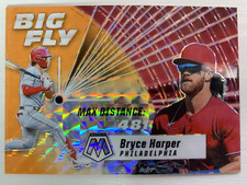 Bryce Harper 2021 Mosaic Prizm Big Fly Max Distance Reactive Orange /99 #BF4