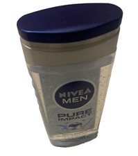 Nivea Men Pure Impact Body Wash Shampoo 8.4 oz Microbeads Germany New