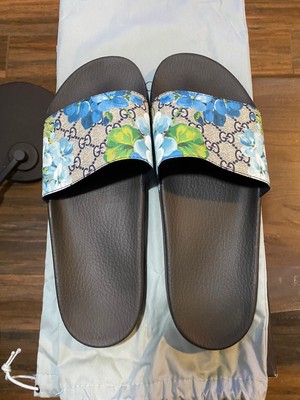gucci bloom slides mens