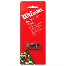 NEW WILSON REPLACEMENT SCREW ON CUE TIPS 3/16" 3 IN PKG -LOT OF 2