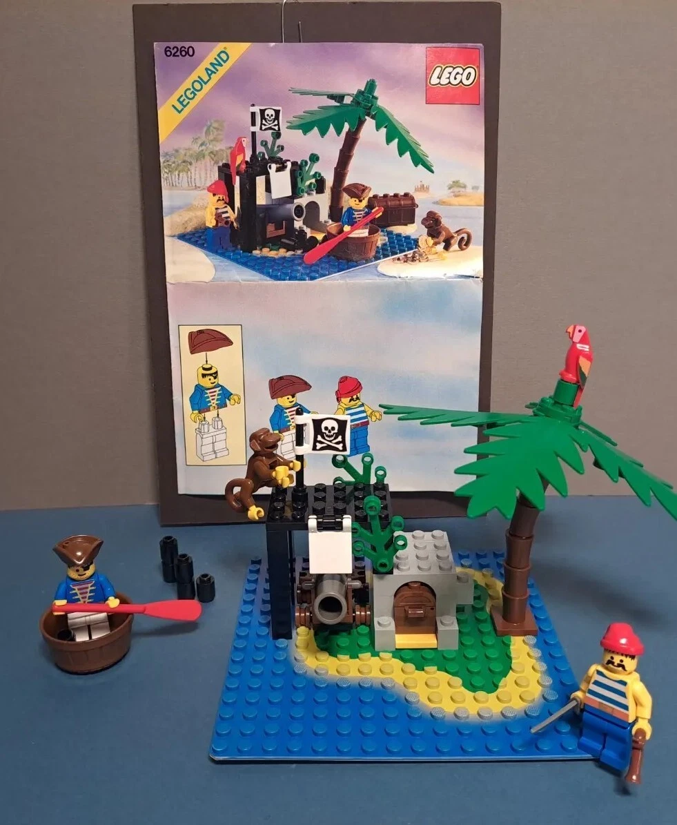 Vintage Lego Pirates 6260 Shipwreck Island 1989 100 Complete w Instructions