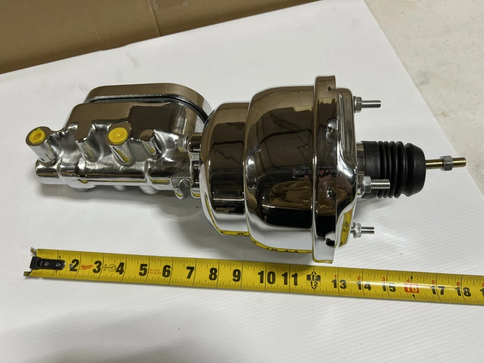 GMC Sprint 1971 1972 7" doble cromo refuerzo de freno eléctrico + cilindro maestro Foto 3 de 4