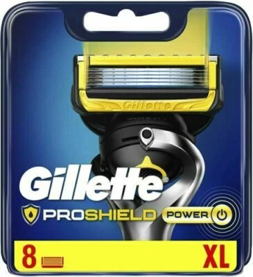 Gillette ProShield Power 8 XL Razor Blades Cartridges New & sealed 100% Genuine