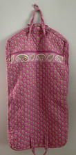 Vera Bradley Travel Garment Bag Hanging Foldable To Carry Paisley Pink
