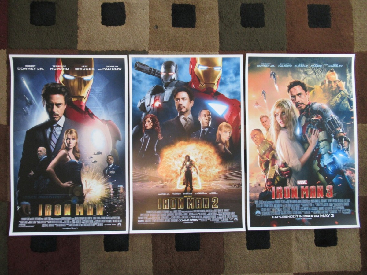 アイアンマンポスターセット3枚 Marvel Iron Man Trilogy 1