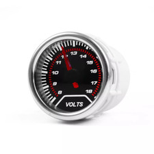 252mm Universal Digital Led Volt Meter Voltmeter Voltage Gauge Smoke Face 8-18v