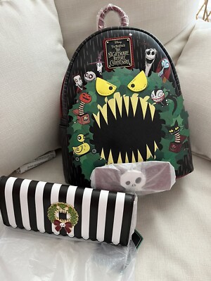 Loungefly Nightmare Before Christmas Wreath Mini Backpack  display picture 3