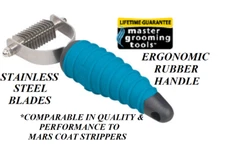 Master Grooming Tools Coat STRIPPER 12 Blade UNDERCOAT Matbreaker Hair Stripping