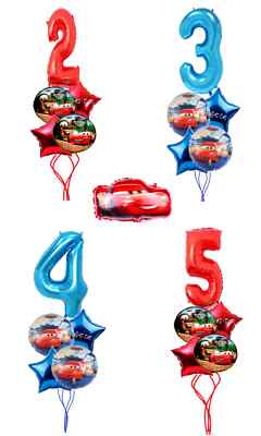 Cars McQueen Folienballon Auto Luft Ballons Für 1-6  Junge Geburtstag Party