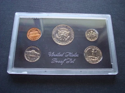 TOP USA Proof Set Kursmünzensatz von 1971 im Plastikfolder! Uncirculated Coin Se - Bild 1 von 3