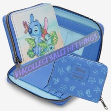 SEALED NWT LOUNGEFLY DISNEY Stitch Scrump Butterfly Mini Zipper Wallet