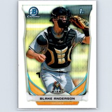 2014 Bowman Draft Blake Anderson #CDP34 Chrome Refractors Miami Marlins
