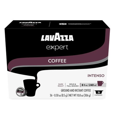 Lavazza Expert Intenso Coffee Capsules Dark Roast Arabica and Robusta Blend C...
