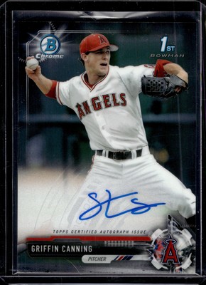 2017 Bowman Draft #CDA-GC Griffin Canning Chrome Draft Pick Autographs