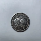 1974 International World Trade Silver Unit 1 Oz .999 Silver Bullion Round.