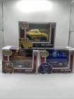 Funko Pixar Cars Mater #129, Doc Hudson #130 And Cruz Ramirez #284 + Protectors