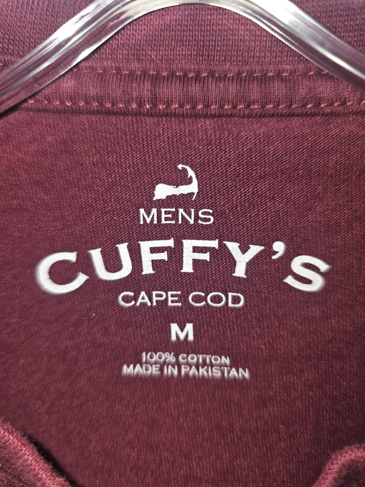 Cape Cod Baseball Cuffys Medium Mens Burgundy Gra… - image 5