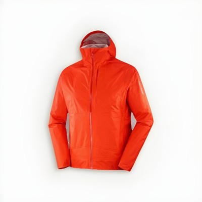 NEW Salamon Bonatti Waterproof Jacket - Men's Size XL - Cherry Tomato