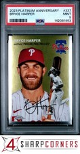 2023 TOPPS CHROME PLATINUM ANNIVERSARY #337 BRYCE HARPER POP 3 PSA 9