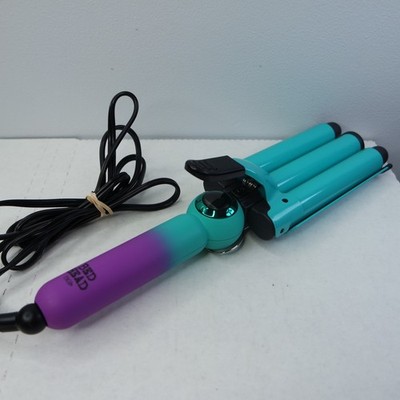 Bed Head Tigi Tourmaline Ceramic Three Barrel Waver Curling Iron SB10 TESTED